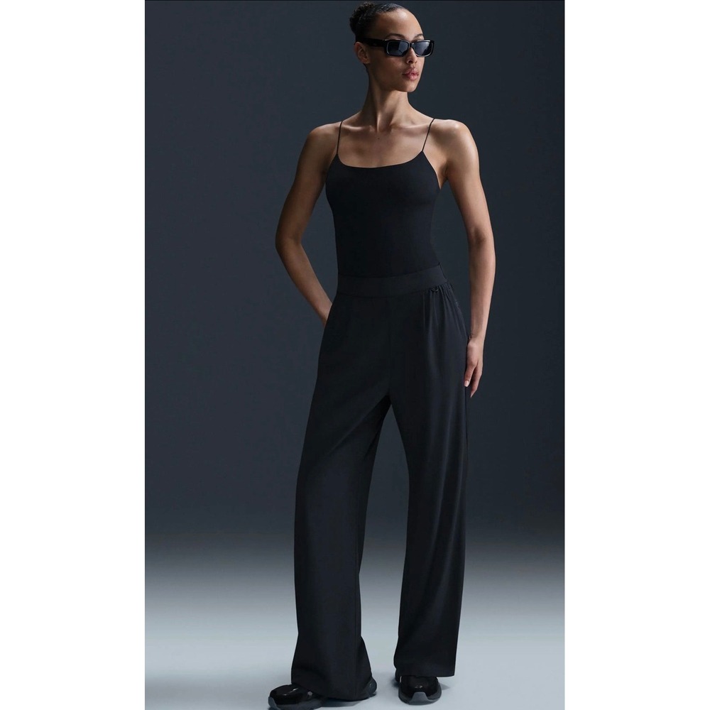 Nike 24.7 PerfectStretch Dri-FIT Trousers Womens XL Black NEW Wide Leg HF1838